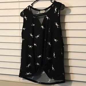 💜TRADED💜 Black Unicorn Top